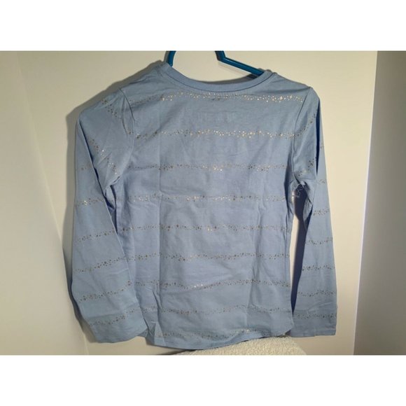 Disney Frozen Elsa Blue Long Sleeve Shirt Size L 10-12 (Believe you Can) - Picture 5 of 5